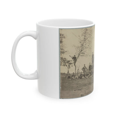 B Company, 22d New York State Militia Near Harpers Ferry, Va., 1861 I.E.1862 (U.S. Civil War) White Coffee Mug