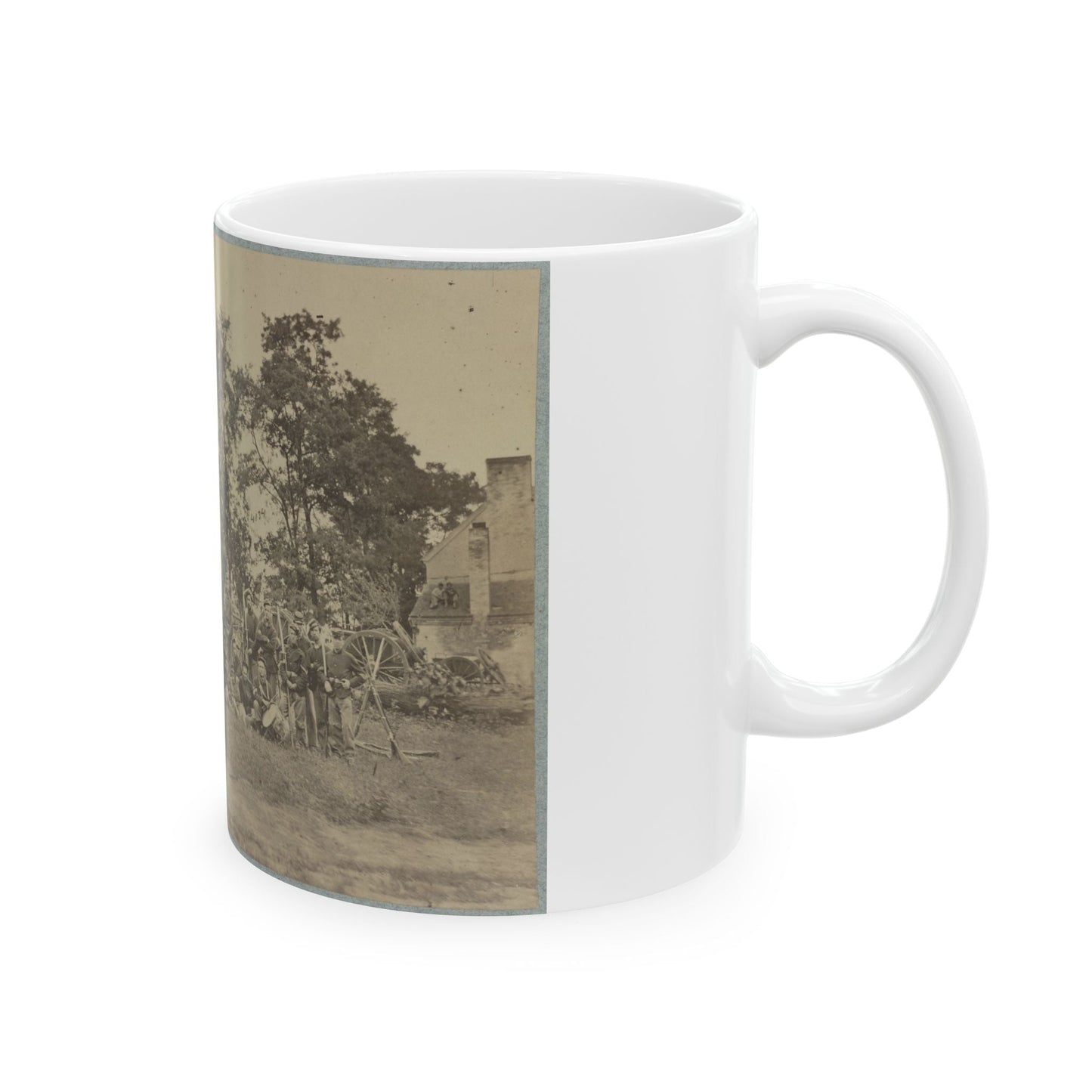 B Company, 22d New York State Militia Near Harpers Ferry, Va., 1861 I.E.1862 (U.S. Civil War) White Coffee Mug