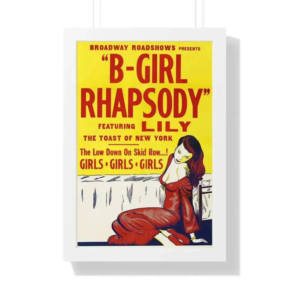 B GIRL RHAPSODY 1952 - Framed Movie Poster 16″ x 24″ White - The Sticker Space