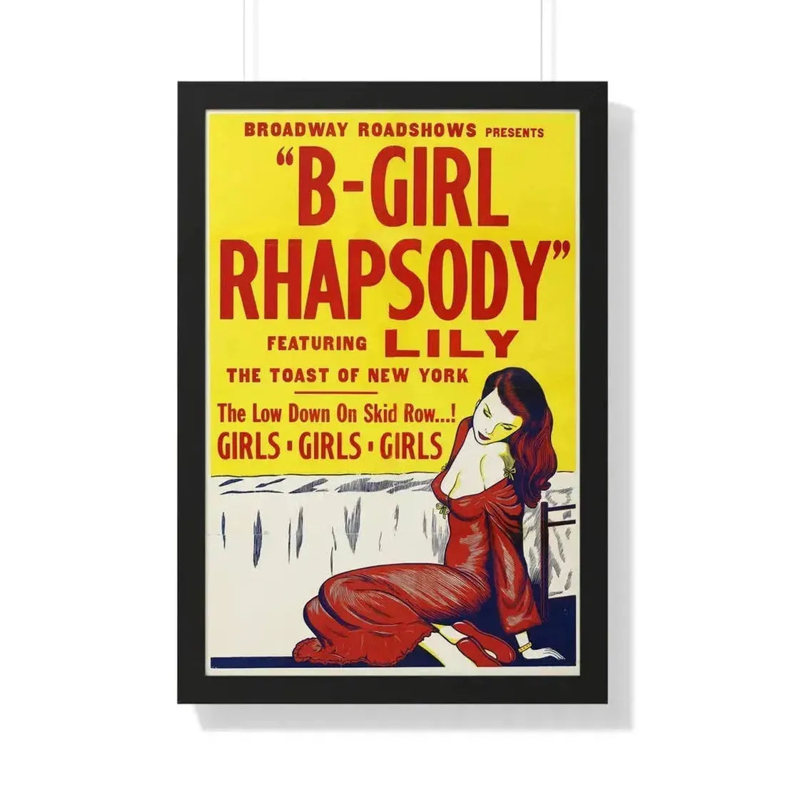 B GIRL RHAPSODY 1952 - Framed Movie Poster 20" x 30" Black - The Sticker Space
