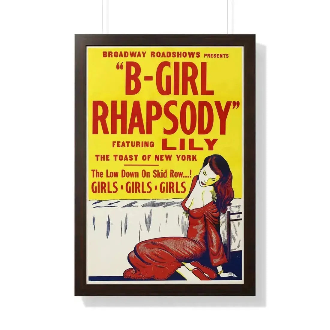 B GIRL RHAPSODY 1952 - Framed Movie Poster 20" x 30" Walnut - The Sticker Space