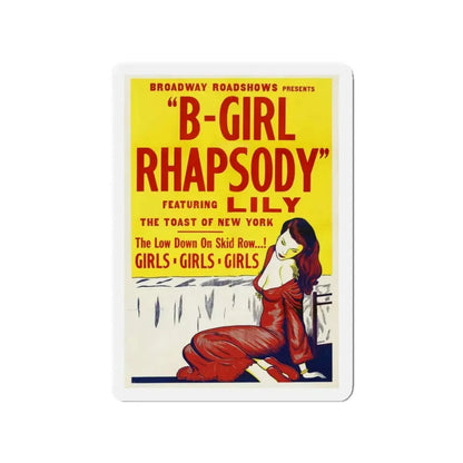 B GIRL RHAPSODY 1952 Movie Poster - Refrigerator Magnet 3 Inch - The Sticker Space
