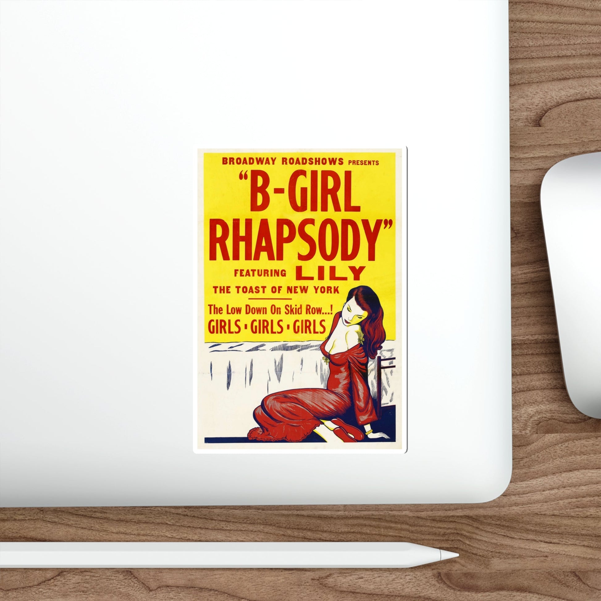 B GIRL RHAPSODY 1952 Movie Poster STICKER Vinyl Die-Cut Decal-The Sticker Space