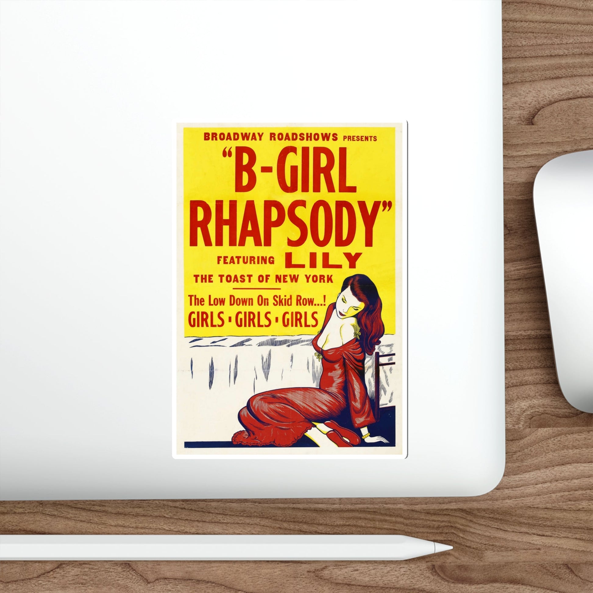 B GIRL RHAPSODY 1952 Movie Poster STICKER Vinyl Die-Cut Decal-The Sticker Space