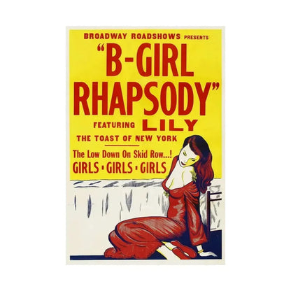 B GIRL RHAPSODY 1952 - Paper Movie Poster - The Sticker Space
