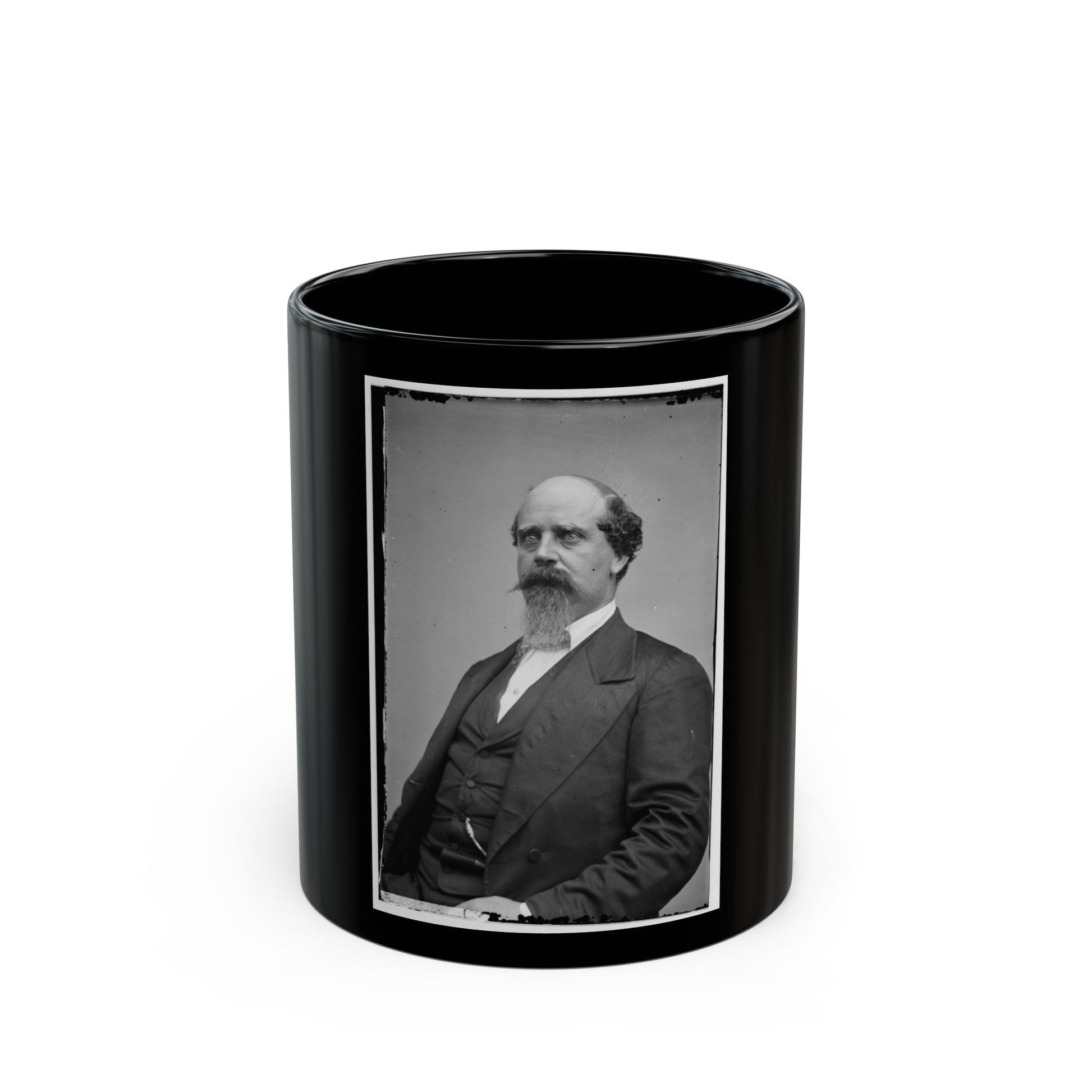 B.H. Robertson (U.S. Civil War) Black Coffee Mug-11oz-The Sticker Space