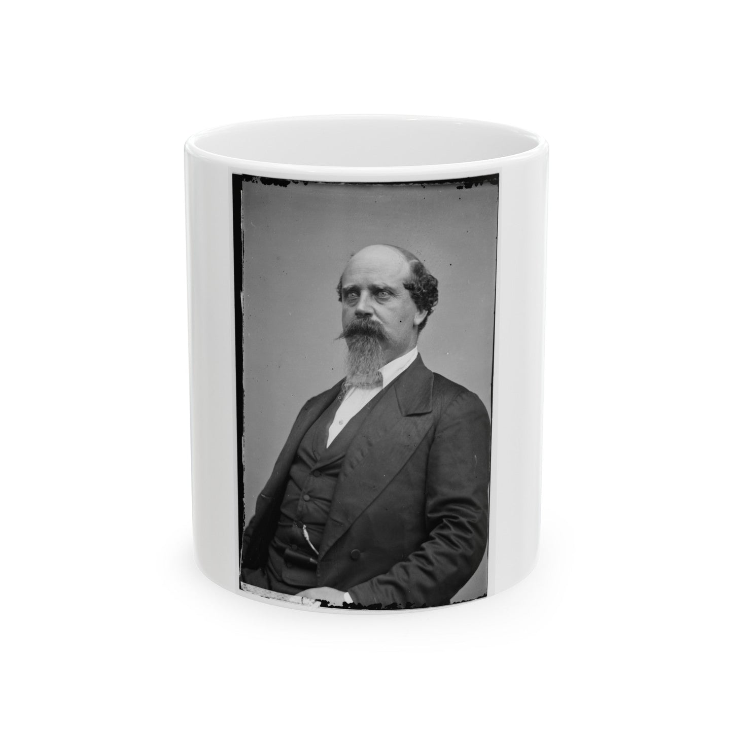 B.H. Robertson (U.S. Civil War) White Coffee Mug-11oz-The Sticker Space