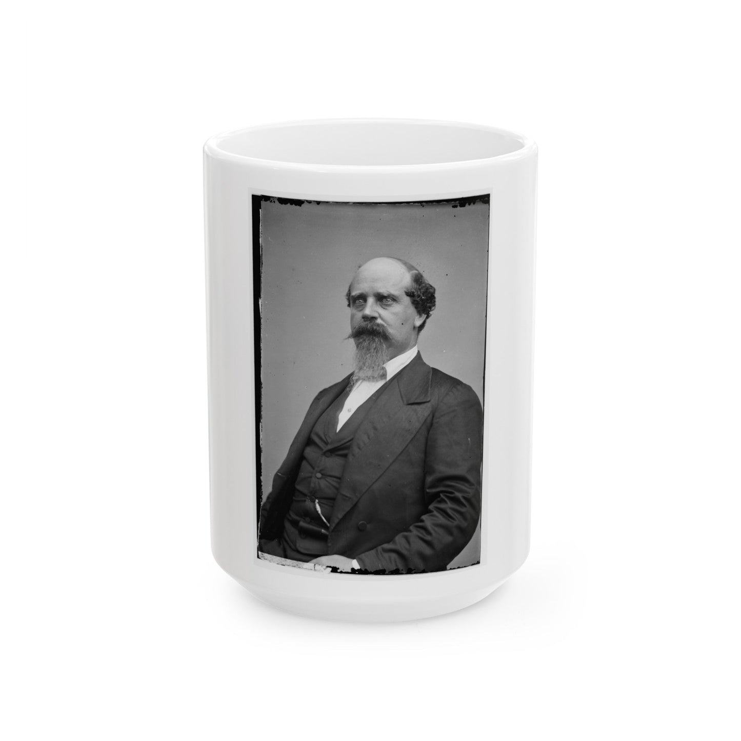 B.H. Robertson (U.S. Civil War) White Coffee Mug-15oz-The Sticker Space