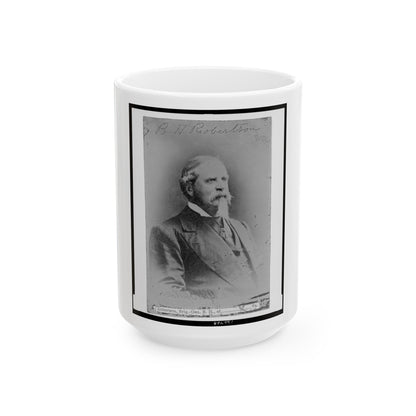 B.H. Robertson, Va. (U.S. Civil War) White Coffee Mug-15oz-The Sticker Space