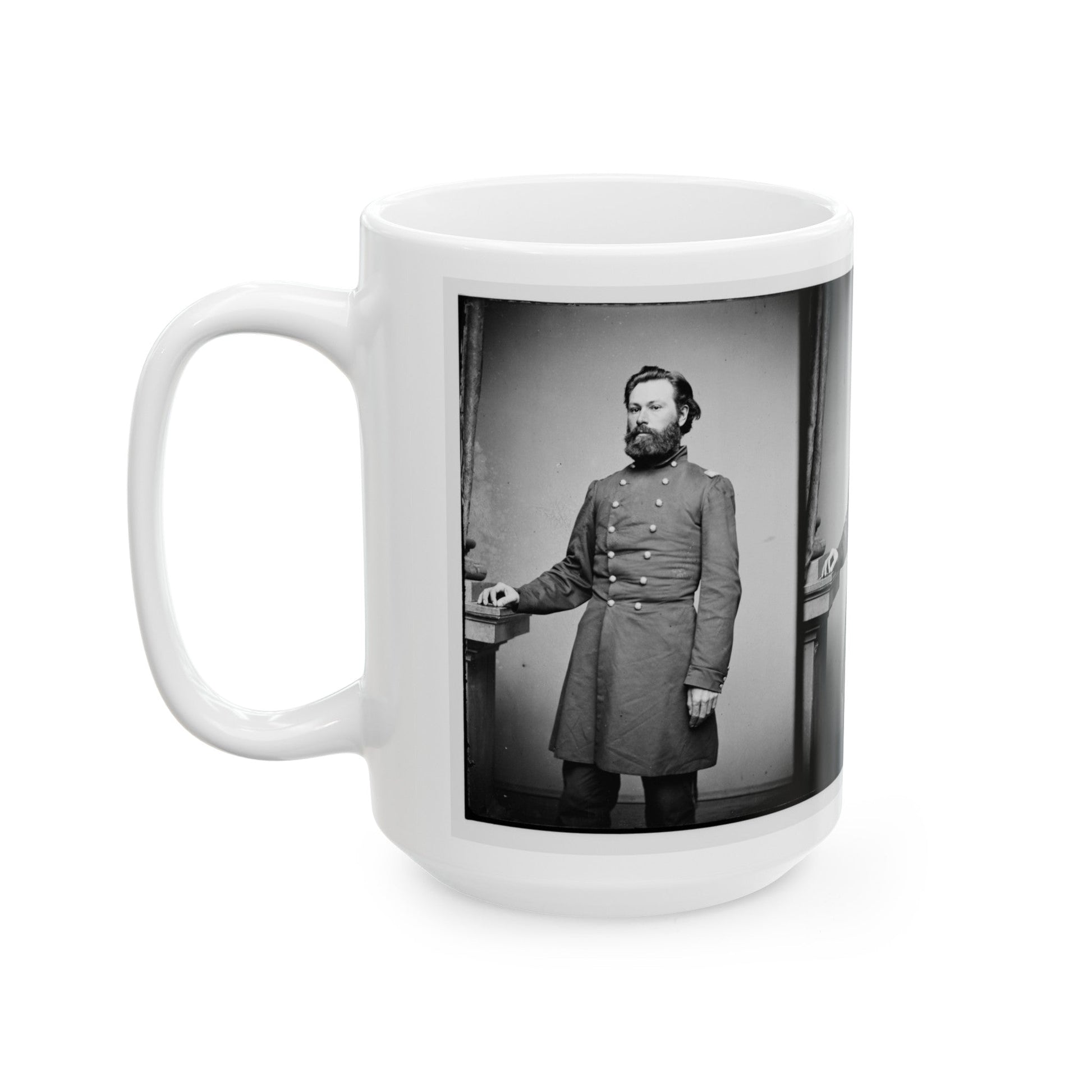 B.J. Sweet (U.S. Civil War) White Coffee Mug-The Sticker Space