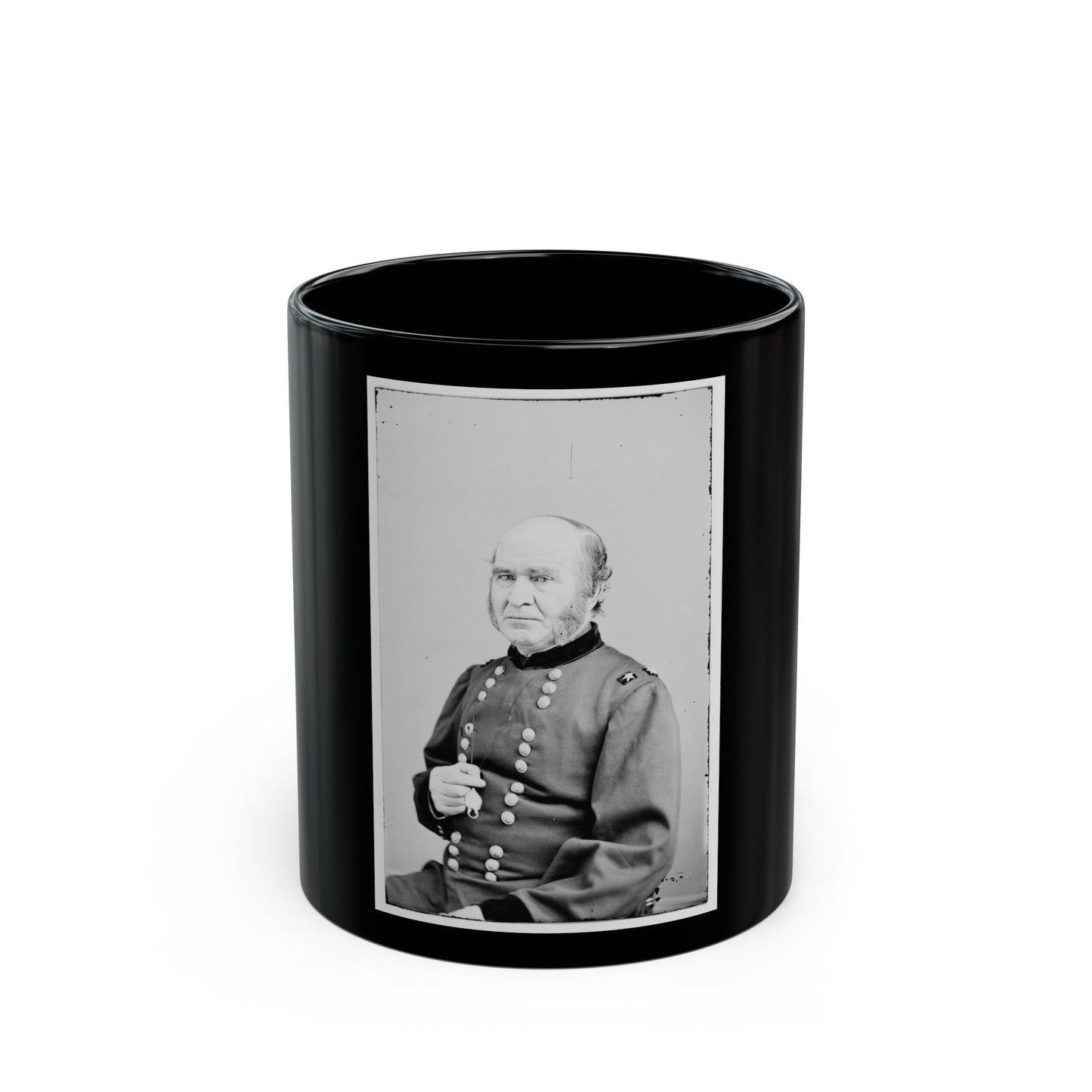 B.S. Roberts, Vermont (U.S. Civil War) Black Coffee Mug-11oz-The Sticker Space