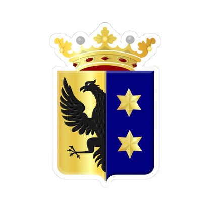 Baarderadeel wapen (Netherlands) (Coat of Arms) STICKER Vinyl Kiss-Cut Decal 3 Inch White - The Sticker Space