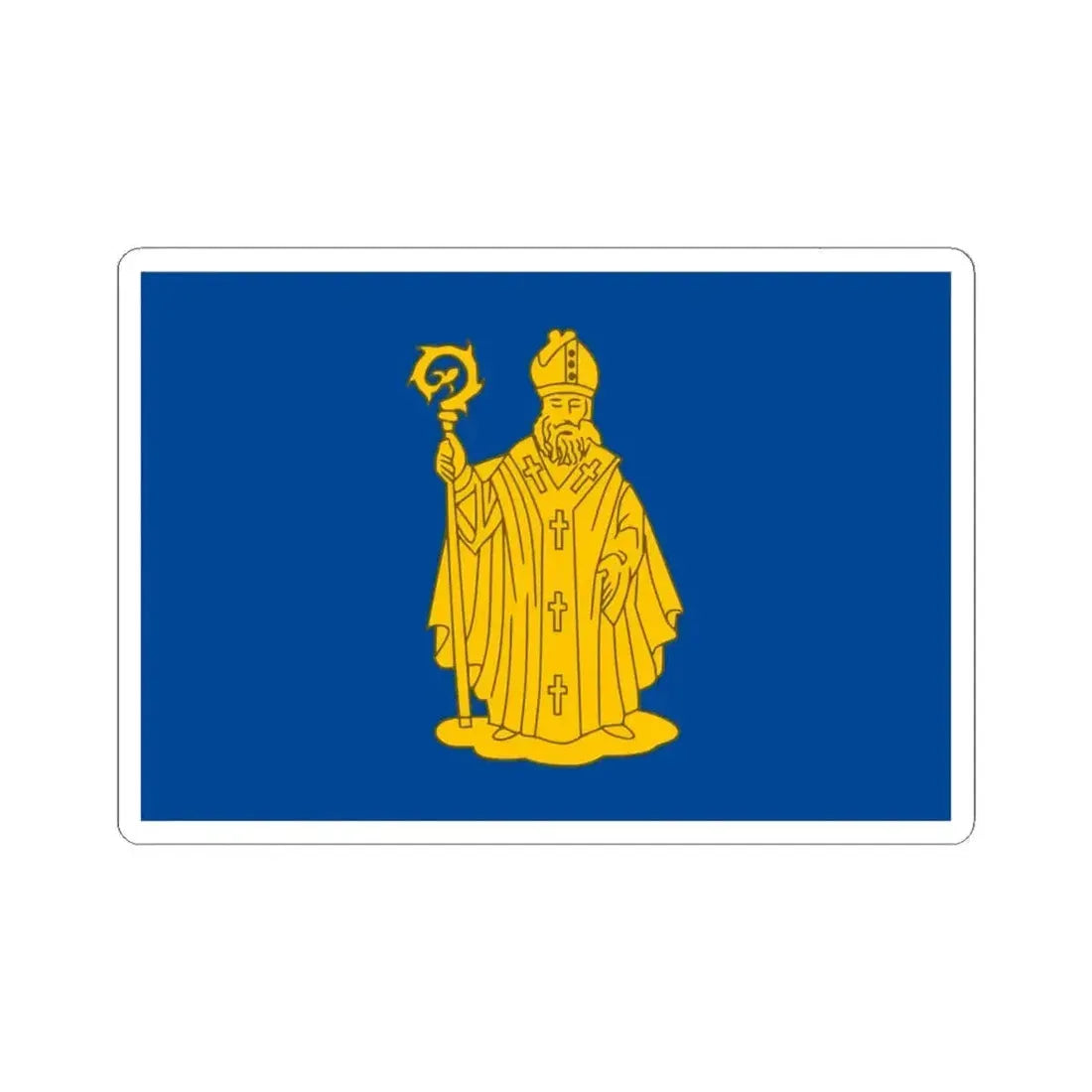 Baarle-Hertog vlag (Belgium) STICKER Vinyl Kiss-Cut Decal 6 Inch White - The Sticker Space