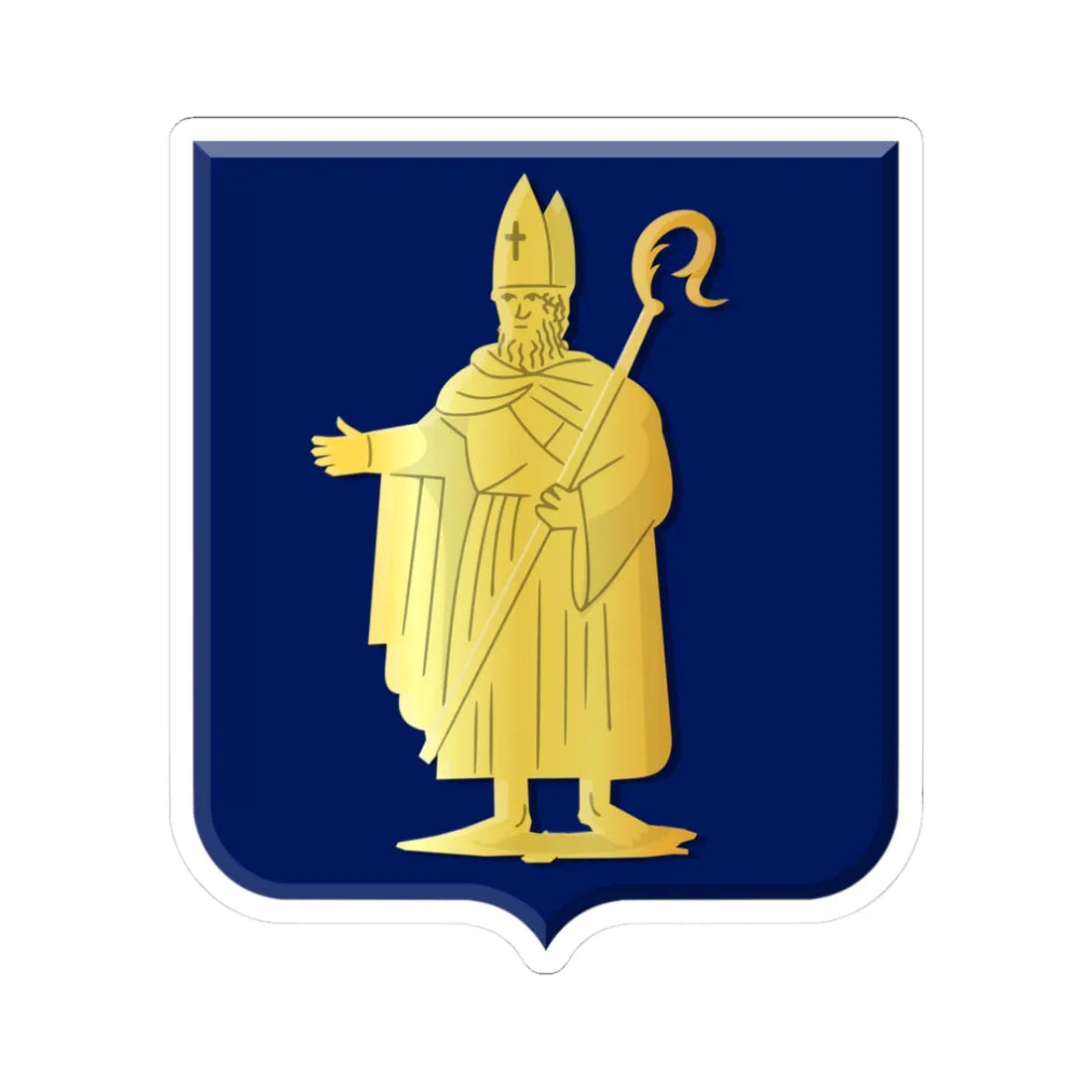 Baarn wapen oud (Netherlands) (Coat of Arms) STICKER Vinyl Kiss-Cut Decal 3 Inch White - The Sticker Space