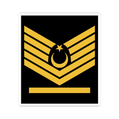 Başçavuş rütbe (Turkey) (Military Rank) STICKER Vinyl Kiss-Cut Decal 4 Inch White - The Sticker Space