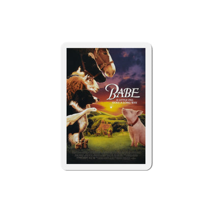 Babe 1995 Movie Poster Die-Cut Magnet-4" x 4"-The Sticker Space