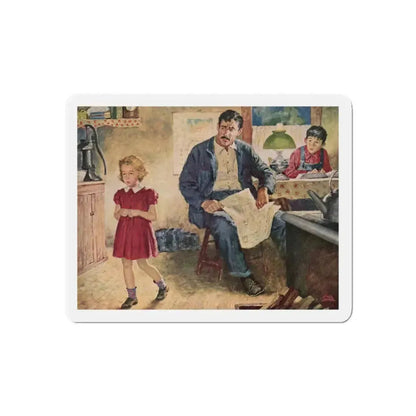 Babe In Disgrace by R. Ross Annett, 1950 (Magazine Illustration) Refrigerator Magnet 4 Inch Die-Cut - The Sticker Space