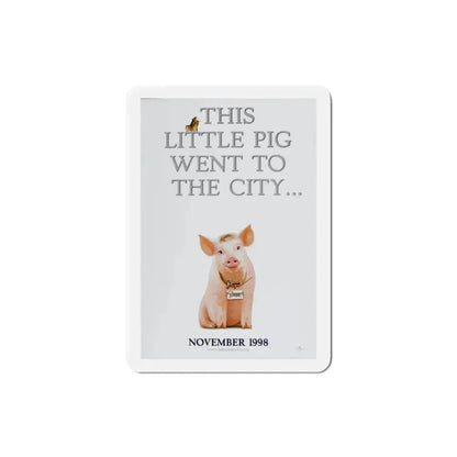 Babe Pig in the City 1998 Movie Poster Refrigerator Magnet 3 Inch - The Sticker Space