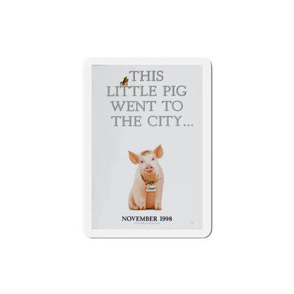Babe Pig in the City 1998 Movie Poster Refrigerator Magnet 4 Inch - The Sticker Space