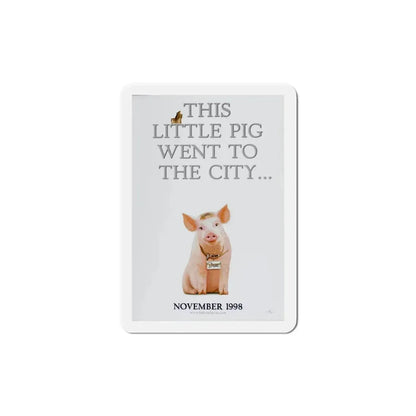 Babe Pig in the City 1998 Movie Poster Refrigerator Magnet - The Sticker Space