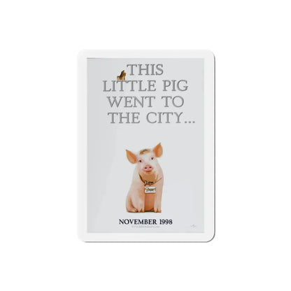 Babe Pig in the City 1998 Movie Poster Refrigerator Magnet - The Sticker Space