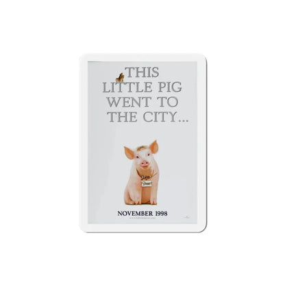 Babe Pig in the City 1998 Movie Poster Refrigerator Magnet - The Sticker Space