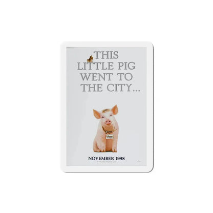 Babe Pig in the City 1998 Movie Poster Refrigerator Magnet - The Sticker Space