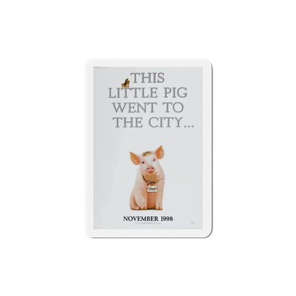 Babe Pig in the City 1998 Movie Poster Refrigerator Magnet - The Sticker Space
