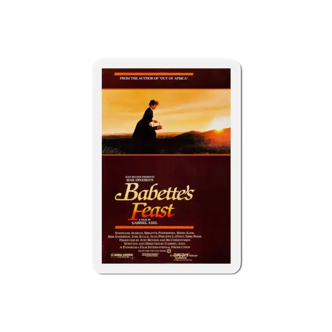 Babette's Feast 1988 Movie Poster Refrigerator Magnet - The Sticker Space