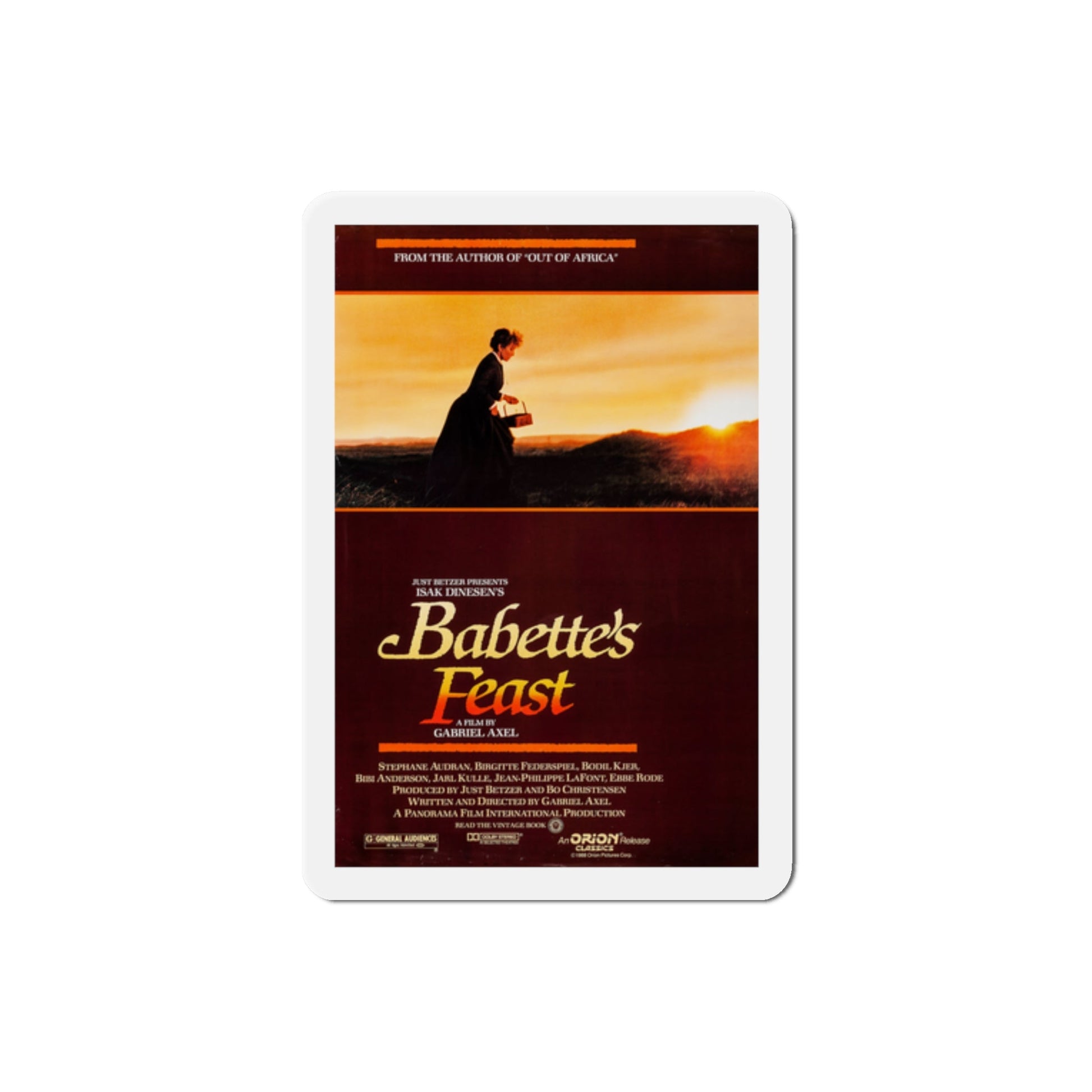 Babette's Feast 1988 Movie Poster Die-Cut Magnet-2" x 2"-The Sticker Space