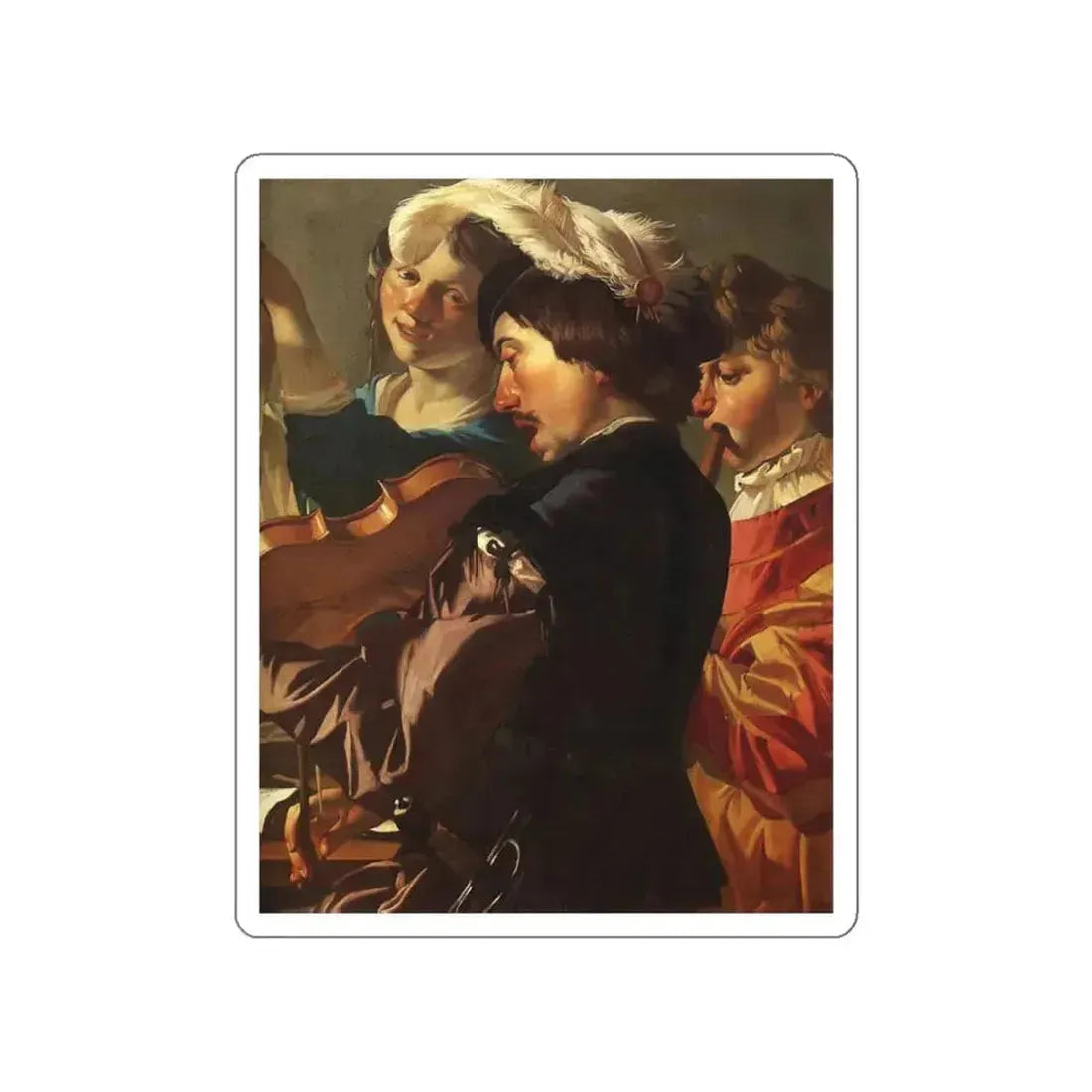 BABUREN, Dirck van - Concert (Artwork) STICKER Vinyl Die-Cut Decal White Die-Cut 6 Inch - The Sticker Space