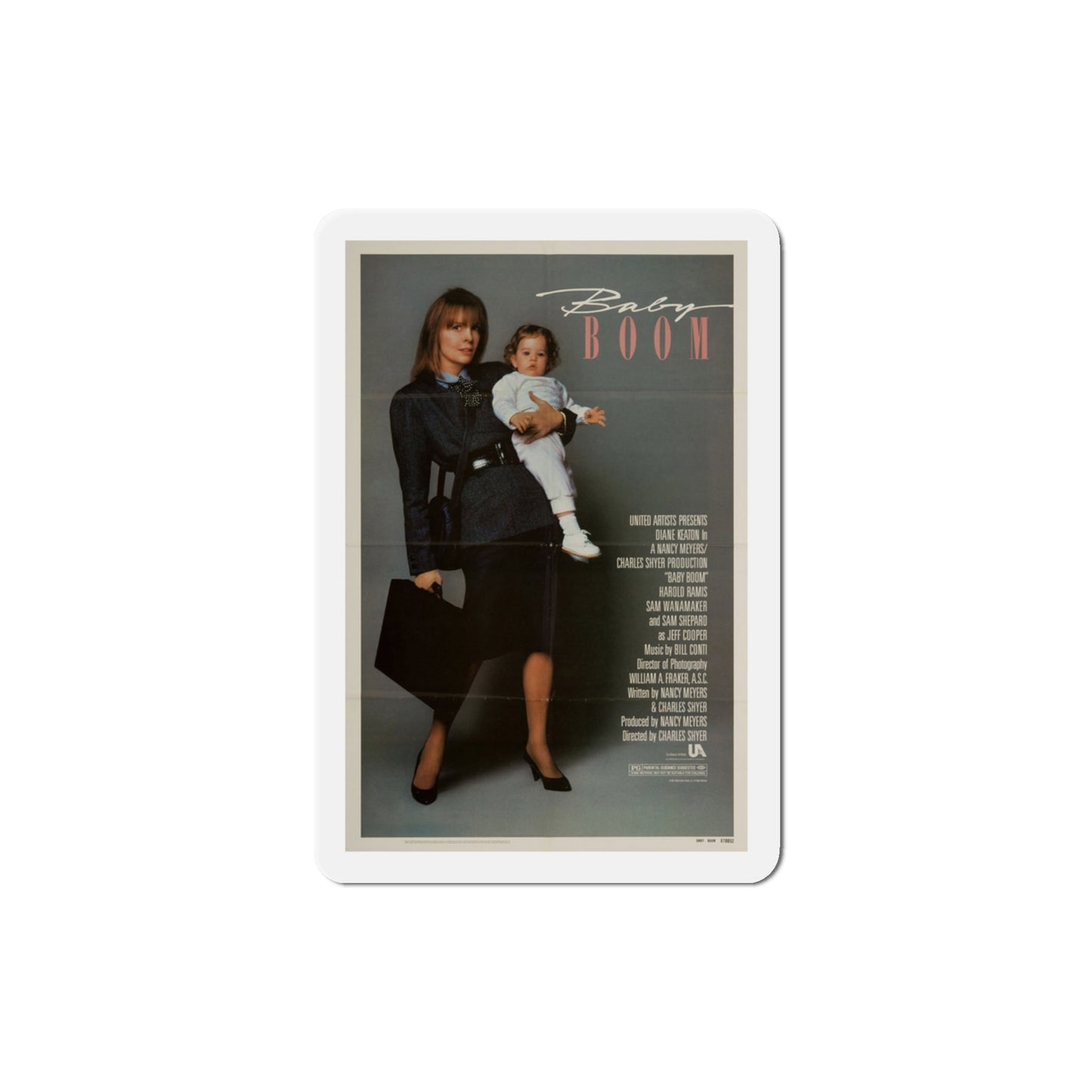 Baby Boom 1987 Movie Poster Die-Cut Magnet-3" x 3"-The Sticker Space