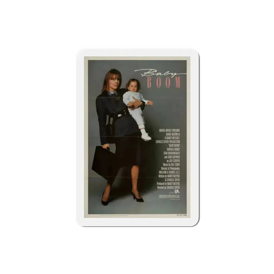 Baby Boom 1987 Movie Poster Refrigerator Magnet 2 Inch - The Sticker Space