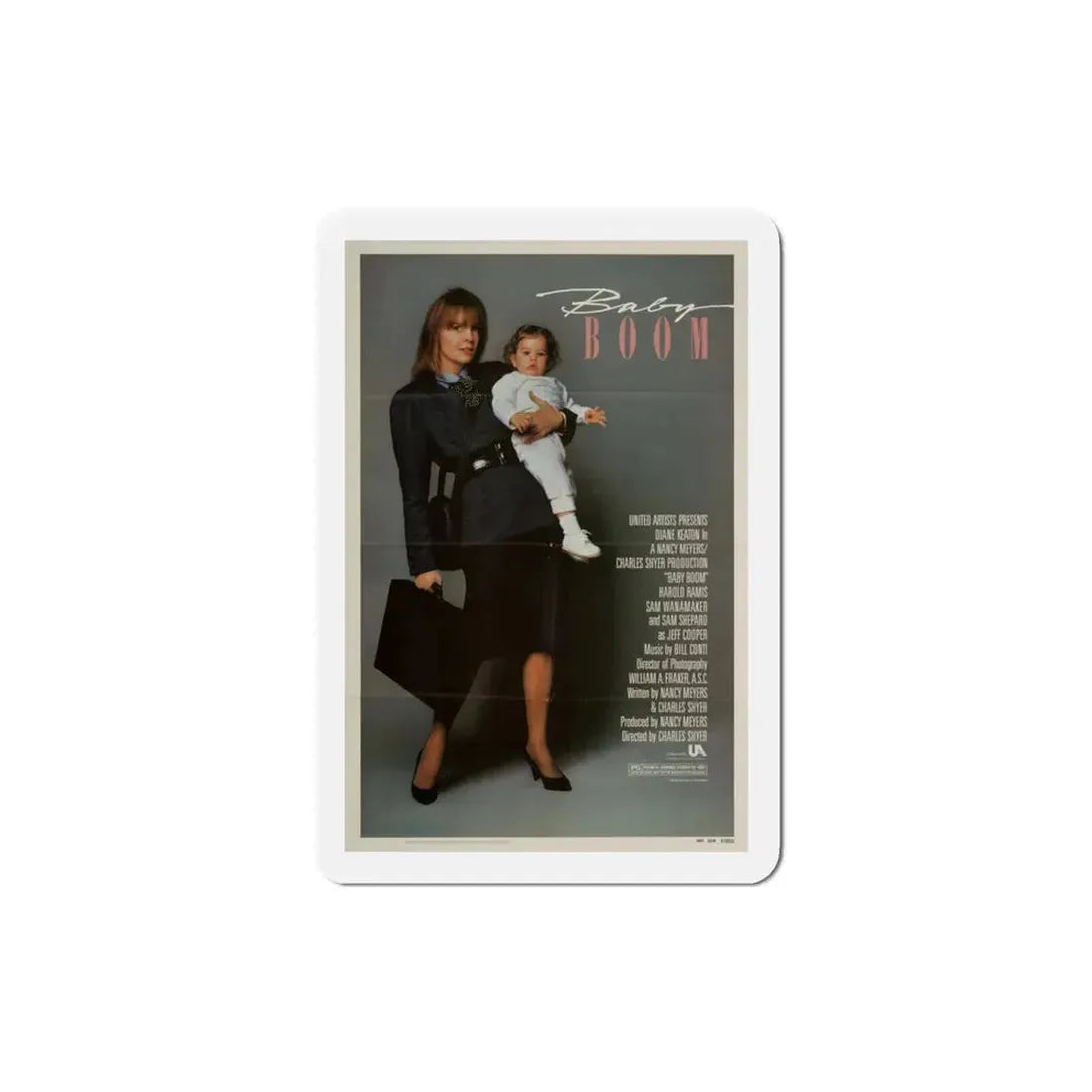 Baby Boom 1987 Movie Poster Refrigerator Magnet 3 Inch - The Sticker Space