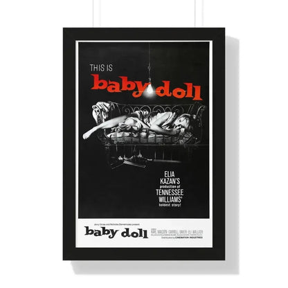 BABY DOLL 1956 - Framed Movie Poster 16″ x 24″ Black - The Sticker Space