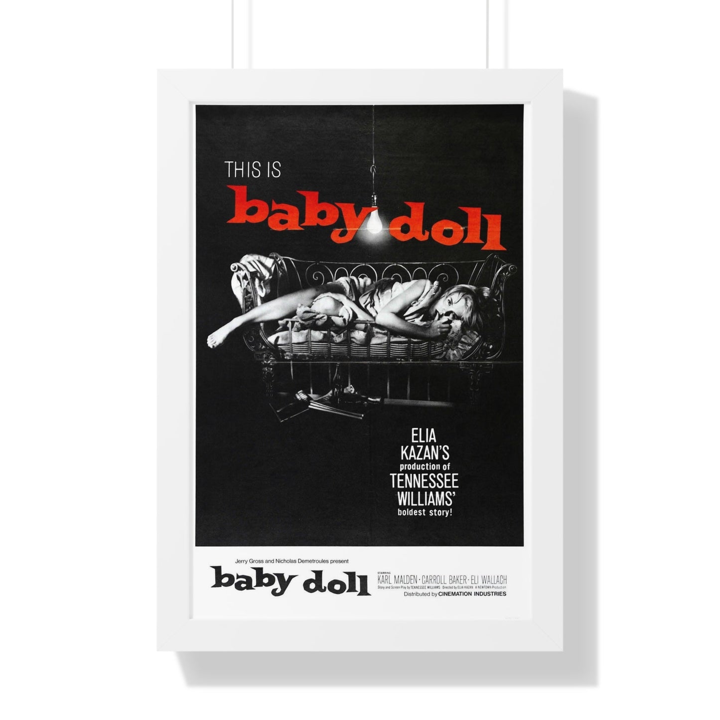 BABY DOLL 1956 - Framed Movie Poster-16″ x 24″-The Sticker Space