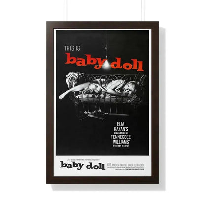 BABY DOLL 1956 - Framed Movie Poster 20" x 30" Walnut - The Sticker Space