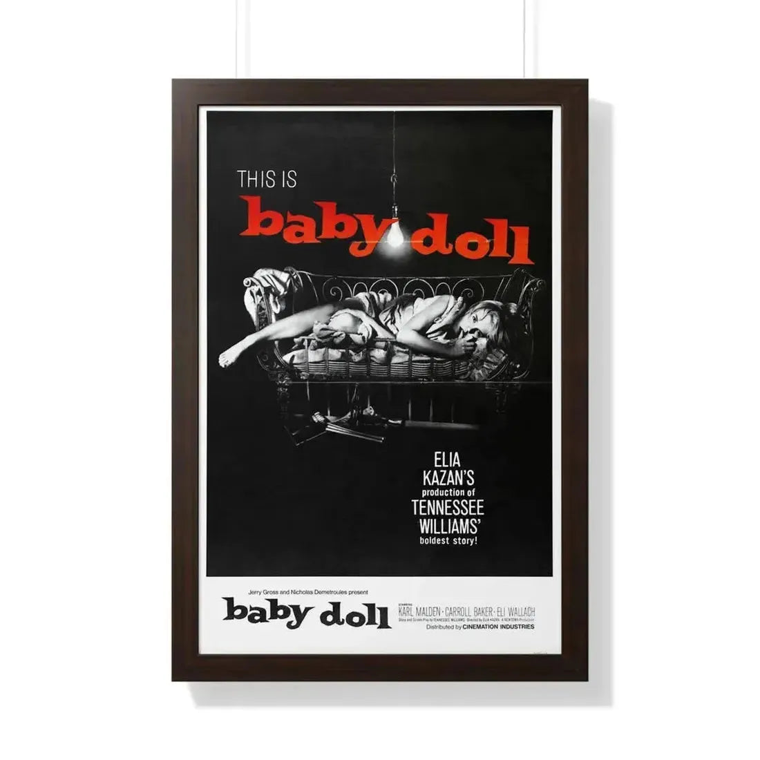 BABY DOLL 1956 - Framed Movie Poster - The Sticker Space