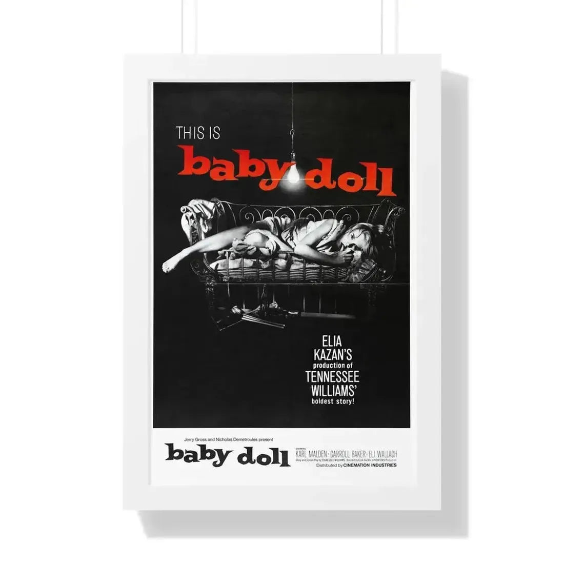 BABY DOLL 1956 - Framed Movie Poster - The Sticker Space