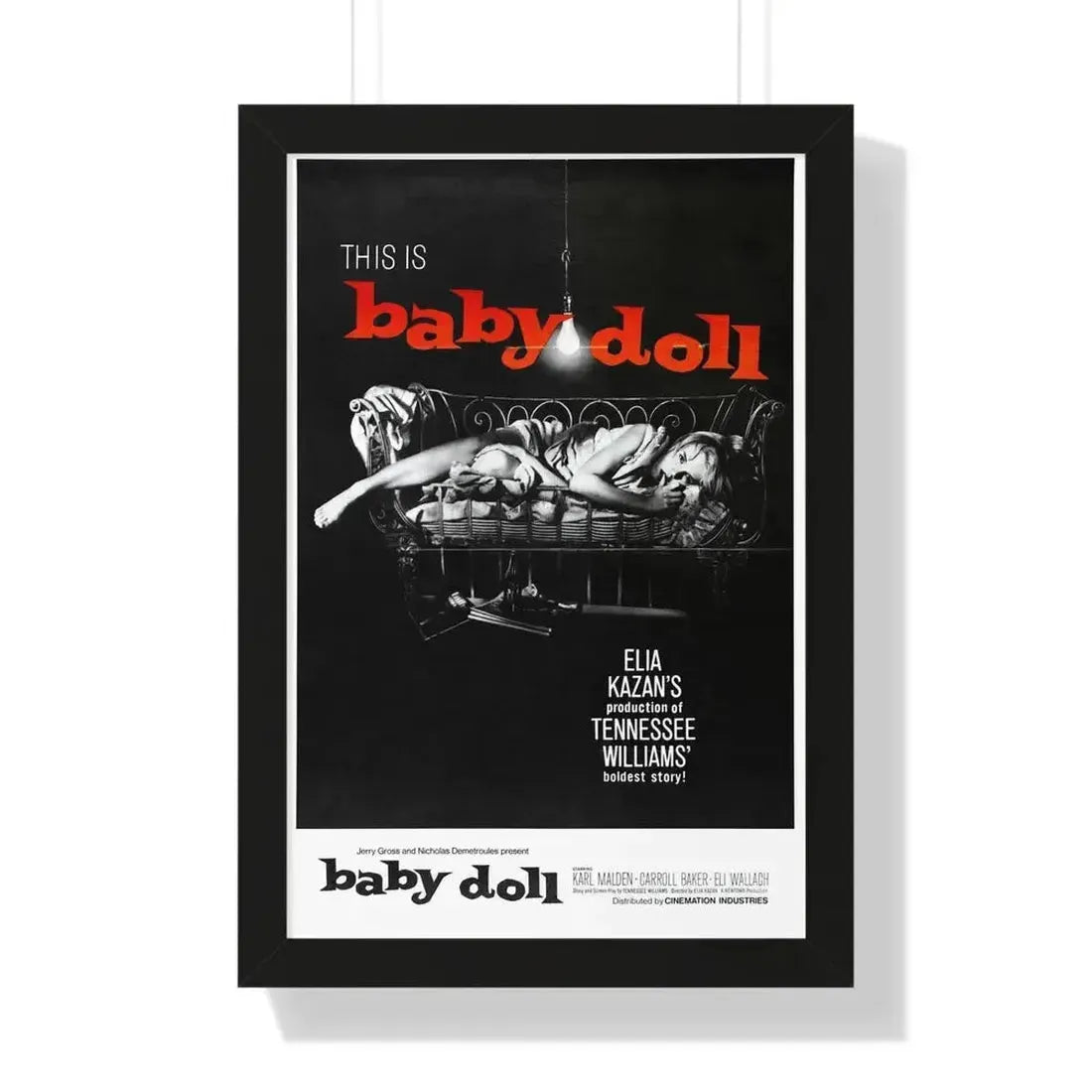 BABY DOLL 1956 - Framed Movie Poster - The Sticker Space