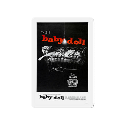 BABY DOLL 1956 Movie Poster - Die-Cut Magnet-4" x 4"-The Sticker Space