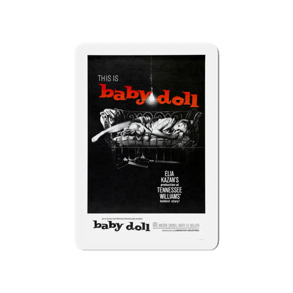 BABY DOLL 1956 Movie Poster - Die-Cut Magnet-6 × 6"-The Sticker Space