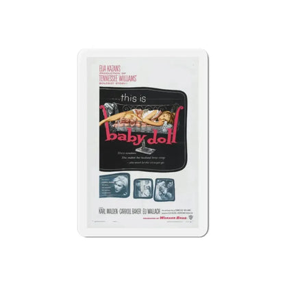 Baby Doll 1956 Movie Poster Refrigerator Magnet 2 Inch - The Sticker Space