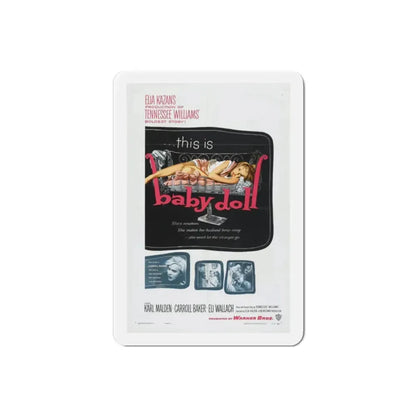 Baby Doll 1956 Movie Poster Refrigerator Magnet 2 Inch - The Sticker Space