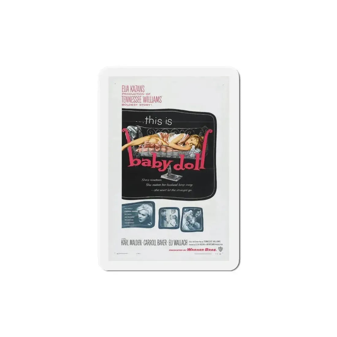 Baby Doll 1956 Movie Poster Refrigerator Magnet 5 Inch - The Sticker Space