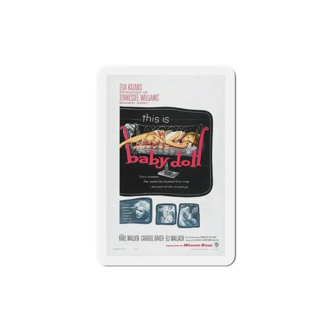 Baby Doll 1956 Movie Poster Refrigerator Magnet 5 Inch - The Sticker Space