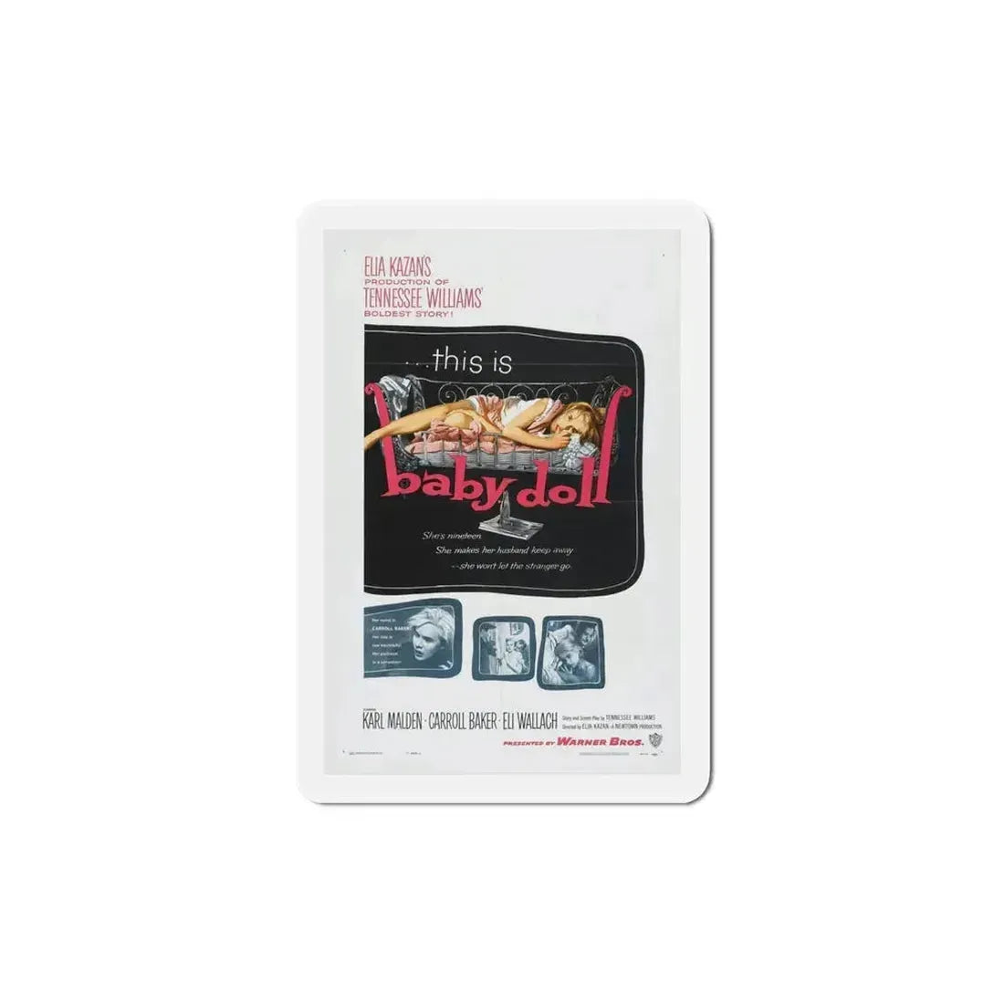 Baby Doll 1956 Movie Poster Refrigerator Magnet 6 Inch - The Sticker Space