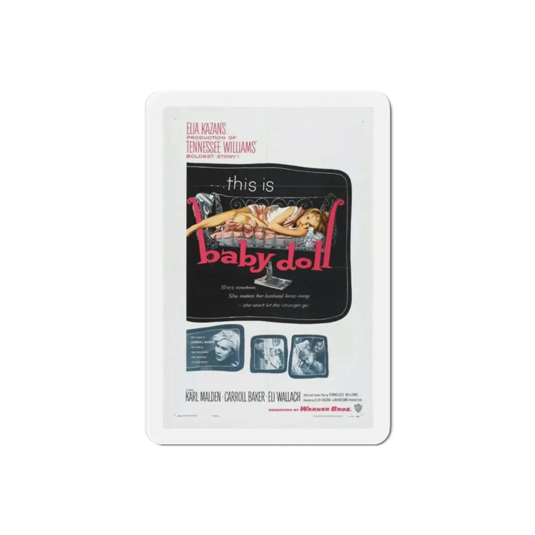 Baby Doll 1956 Movie Poster Refrigerator Magnet - The Sticker Space