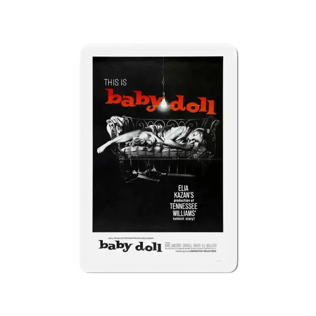 BABY DOLL 1956 Movie Poster - Refrigerator Magnet - The Sticker Space