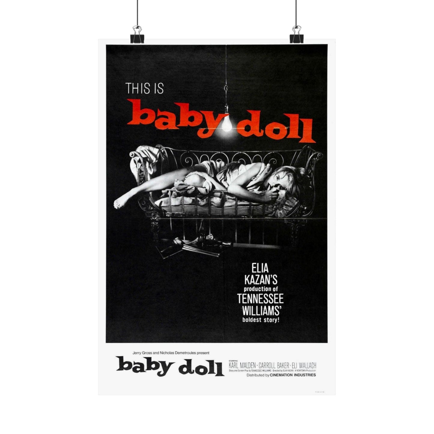 BABY DOLL 1956 - Paper Movie Poster-12″ x 18″-The Sticker Space